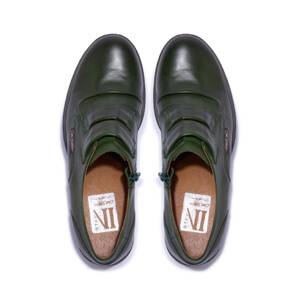 Carl Scarpa Gabbi Green Leather Loafers